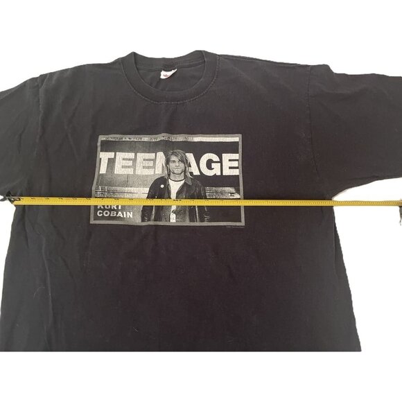 Vintage 2002 Kurt Cobain Teenage End of Music T Shirt Men's L Grunge Music Tee - Picture 6 of 10